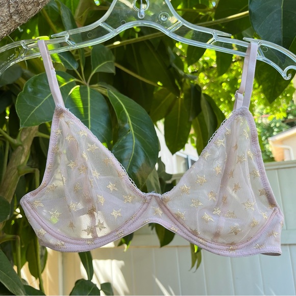 Free People Star Mesh Triangle Underwire Bra. - Picture 2 of 4